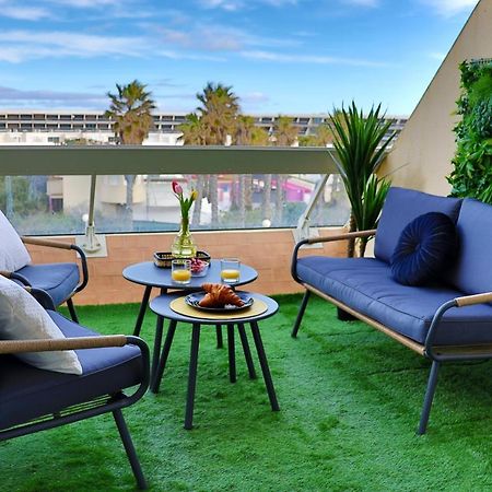 'Cap Confession' - Naturiste - Sea View - Beach - Parking -Air Conditionaire Агде Екстериор снимка