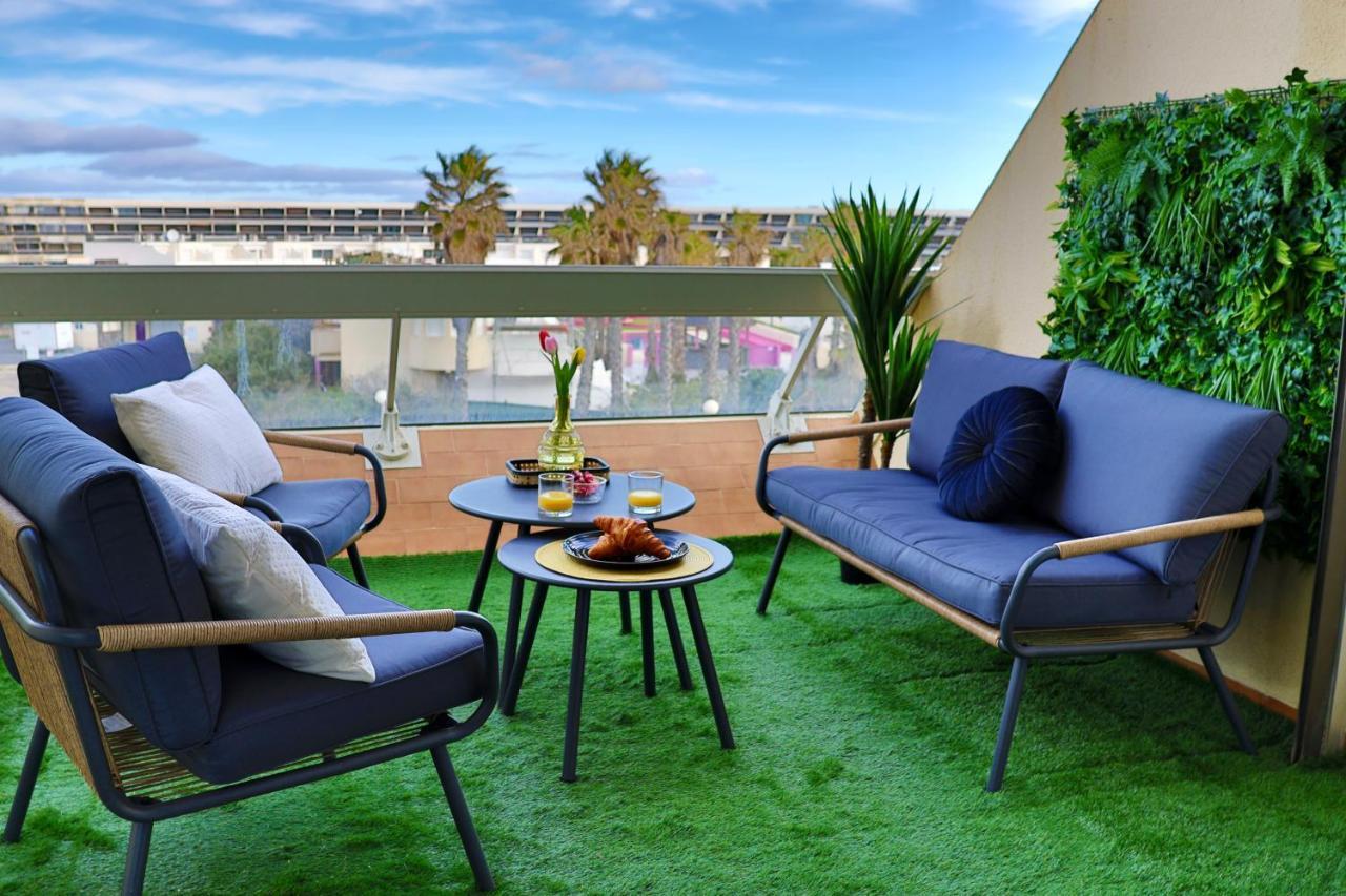 'Cap Confession' - Naturiste - Sea View - Beach - Parking -Air Conditionaire Агде Екстериор снимка